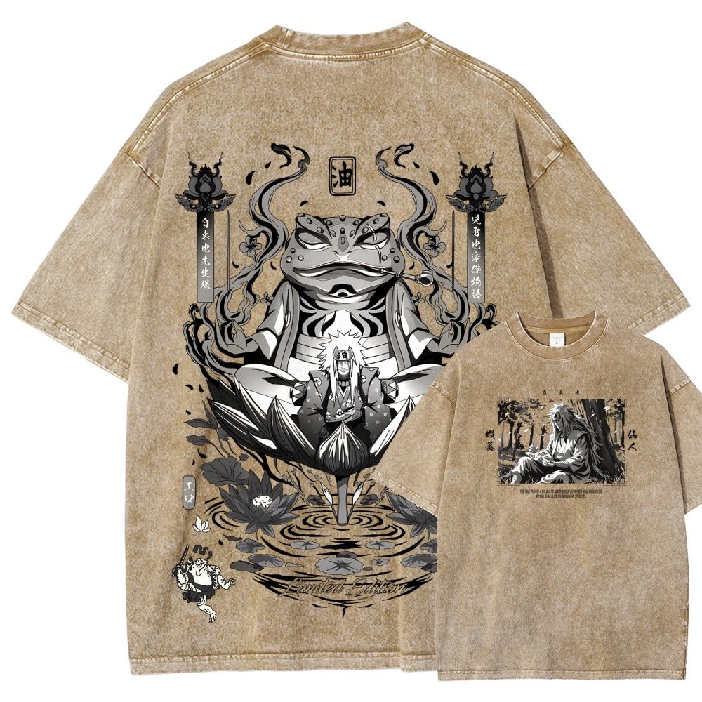 Jiraiya Unisex Fit Washed T-Shirt 2510008383-Coordom