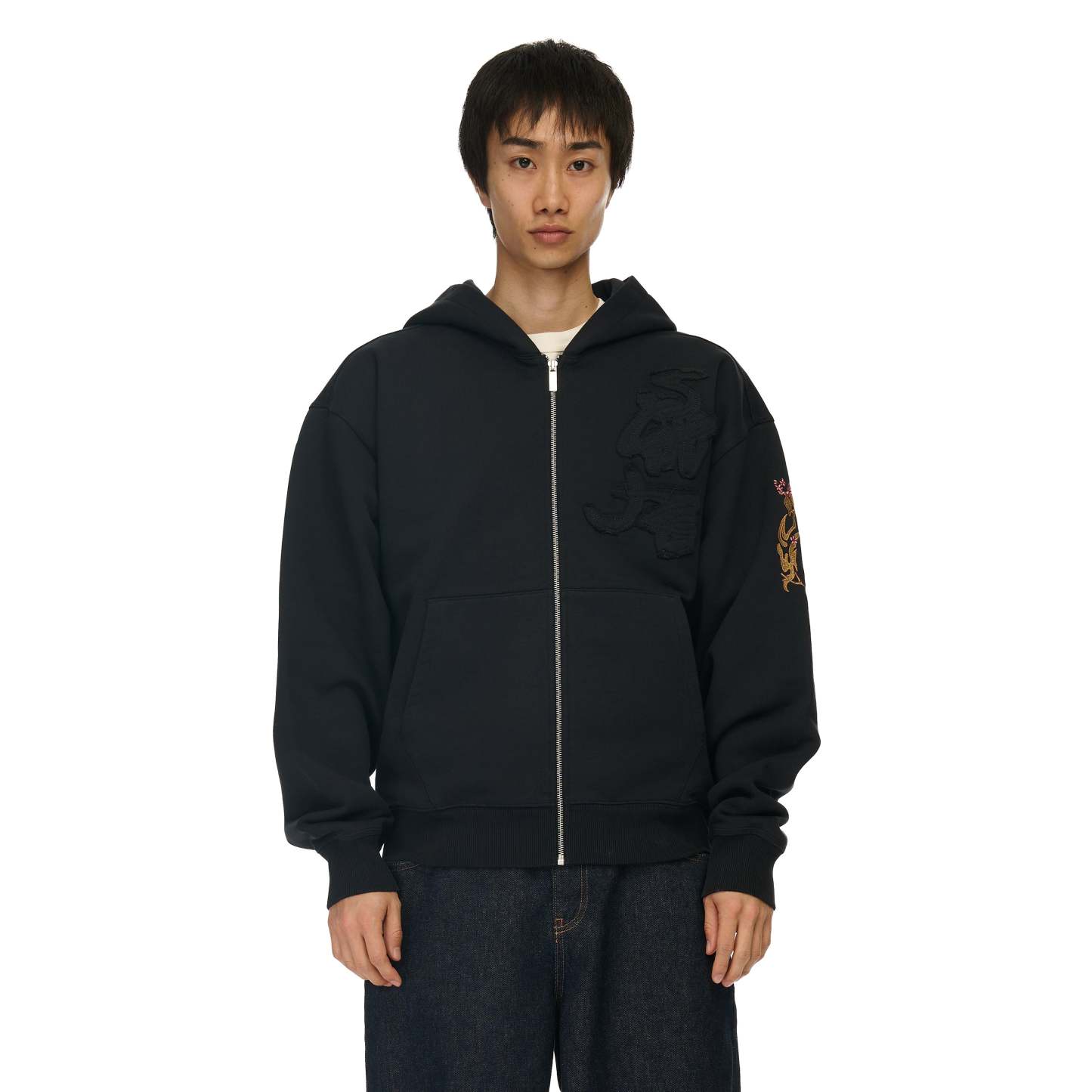 "yakuza v2" Zip Up dark grey-Coordom