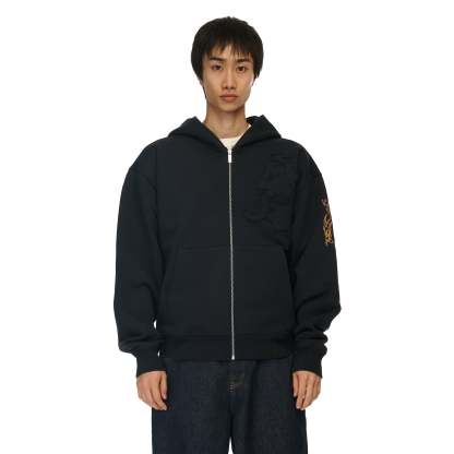"yakuza v2" Zip Up dark grey-Coordom