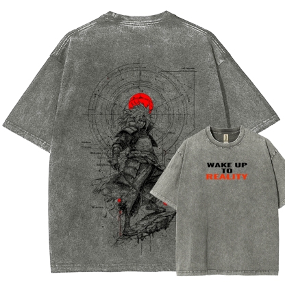 Naruto Unisex Fit Washed T-Shirt 2508017092-Coordom