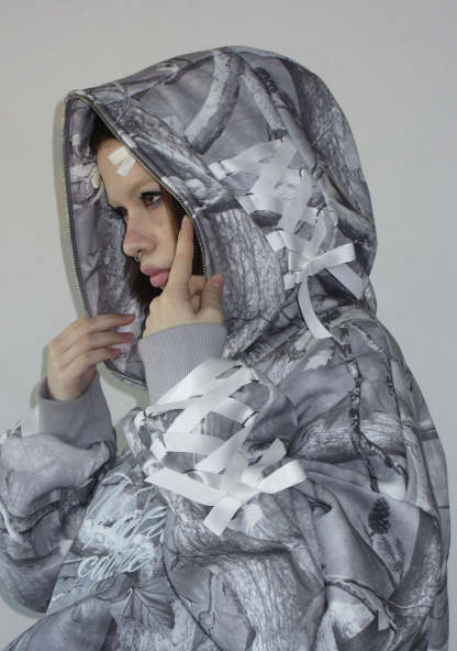 FORBIDDEN ZIP HOODIE SNOW-Coordom