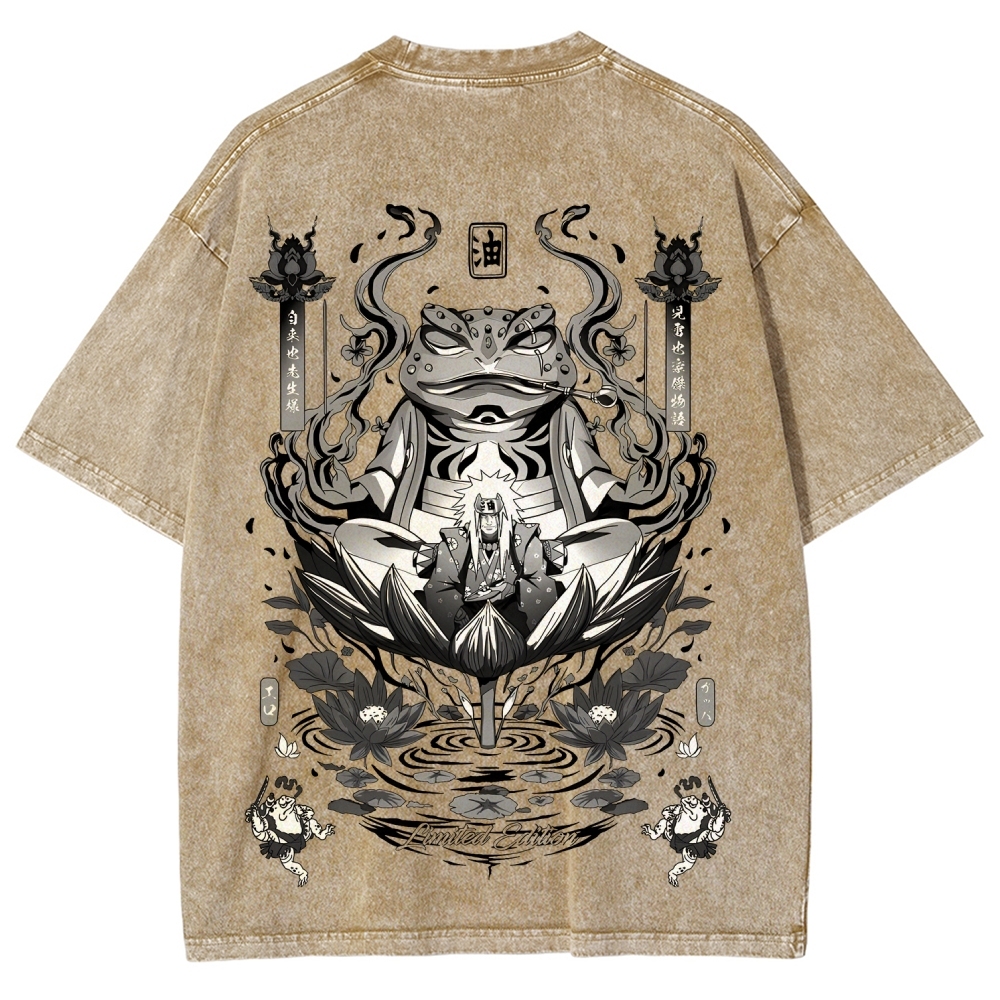 Jiraiya Unisex Fit Washed T-Shirt 2510008383-Coordom