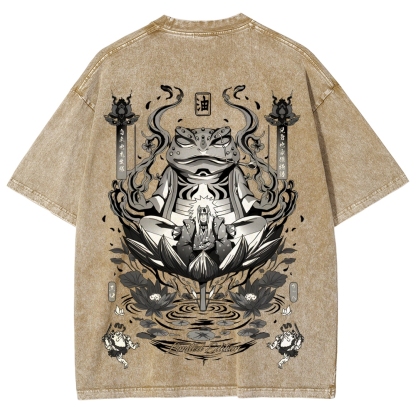 Jiraiya Unisex Fit Washed T-Shirt 2510008383-Coordom