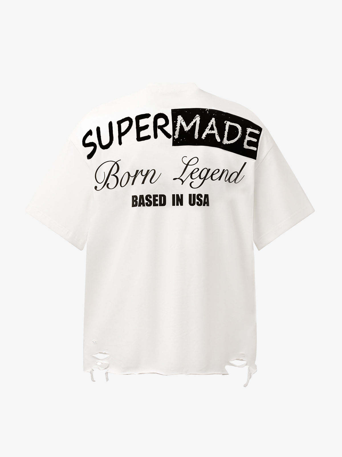 Retro Letter Lip Graphic T-Shirt-Coordom