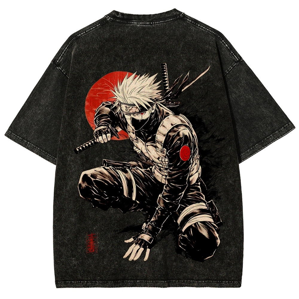 Naruto Unisex Fit Washed T-Shirt 2511024505-Coordom