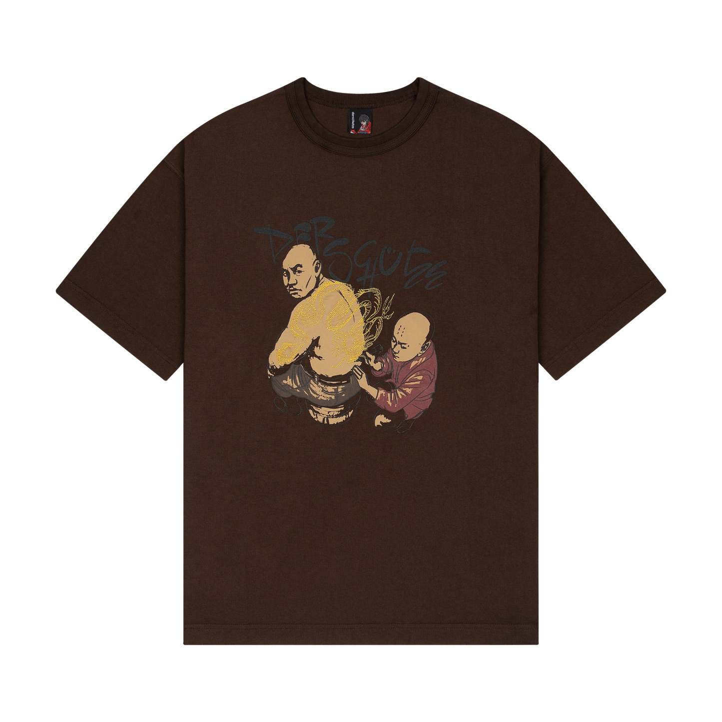 "yakuza" T Shirt dark brown-Coordom