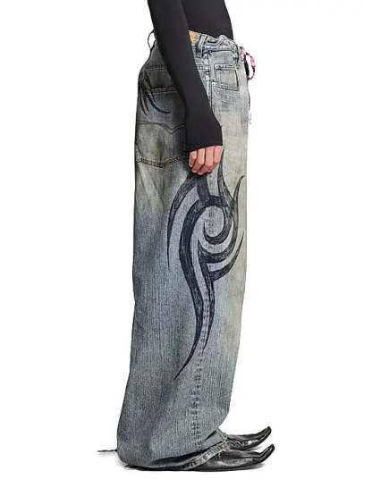 Faded Tribal Jeans-Coordom