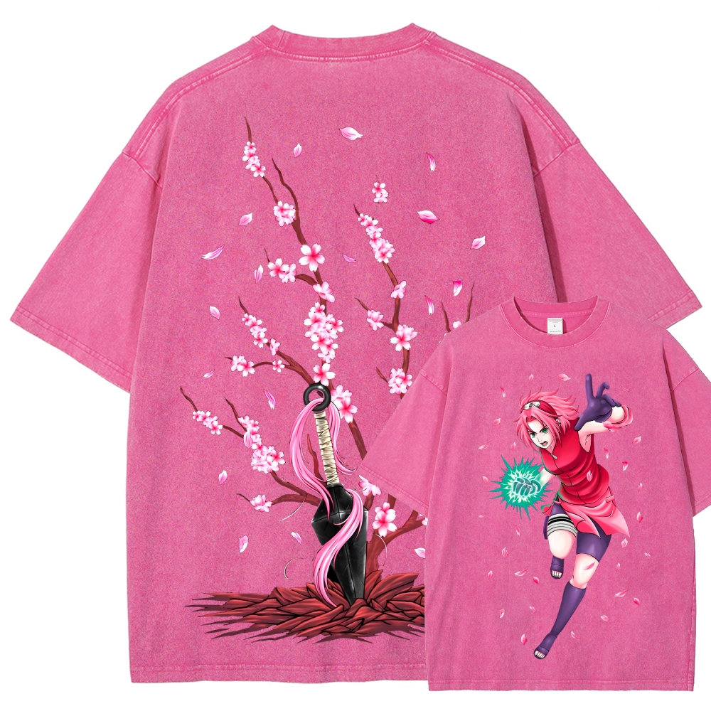 Naruto Unisex Fit Washed T-Shirt 2507030119-Coordom