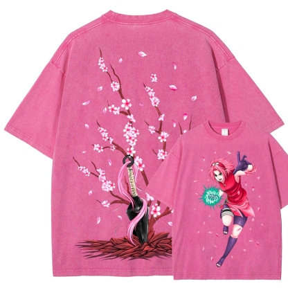 Naruto Unisex Fit Washed T-Shirt 2507030119-Coordom