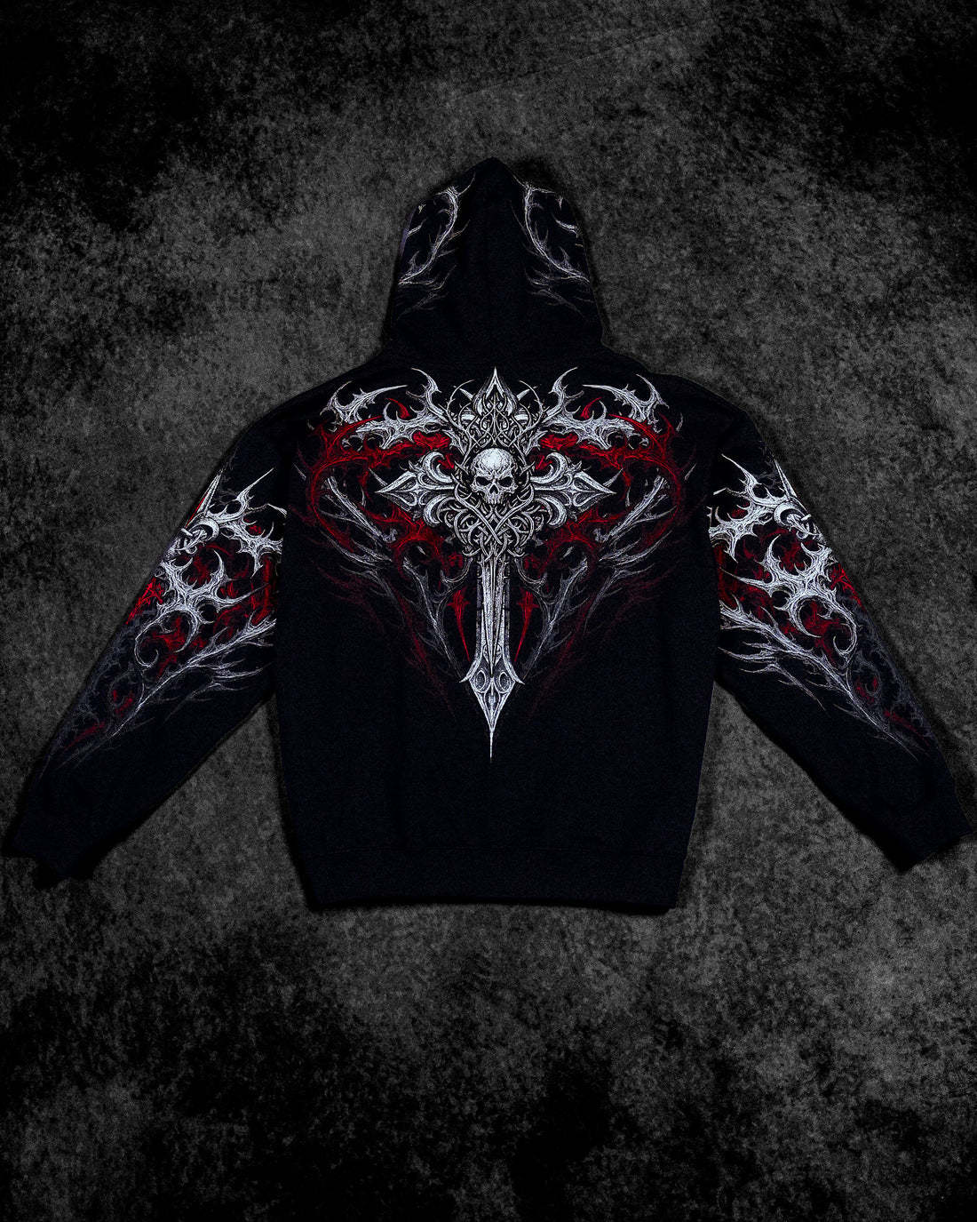 Heavenly Knight Oversized Zipup Hoodie-Coordom