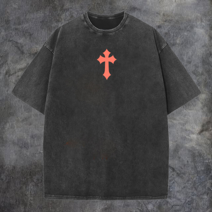 God Inspires Printed Men's Washed Tee-Coordom