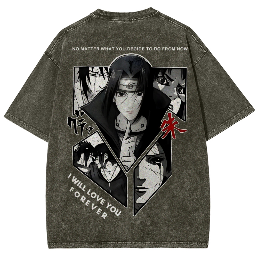 Naruto Unisex Fit Washed T-Shirt 2502003552-Coordom