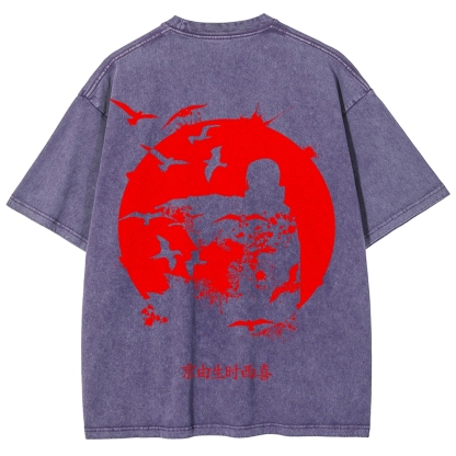 Naruto Unisex Fit Washed T-Shirt 2508023392-Coordom