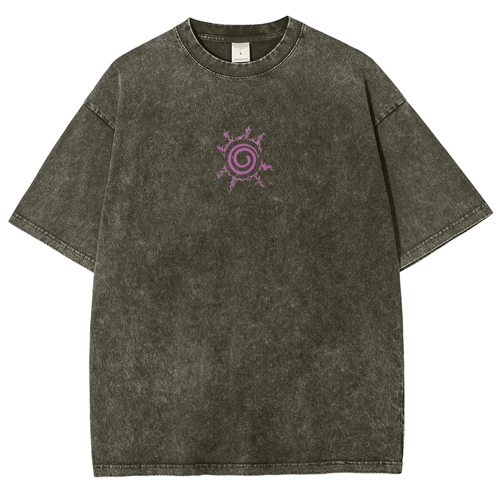 Uzumaki Naruto Unisex Fit Washed T-Shirt-Coordom