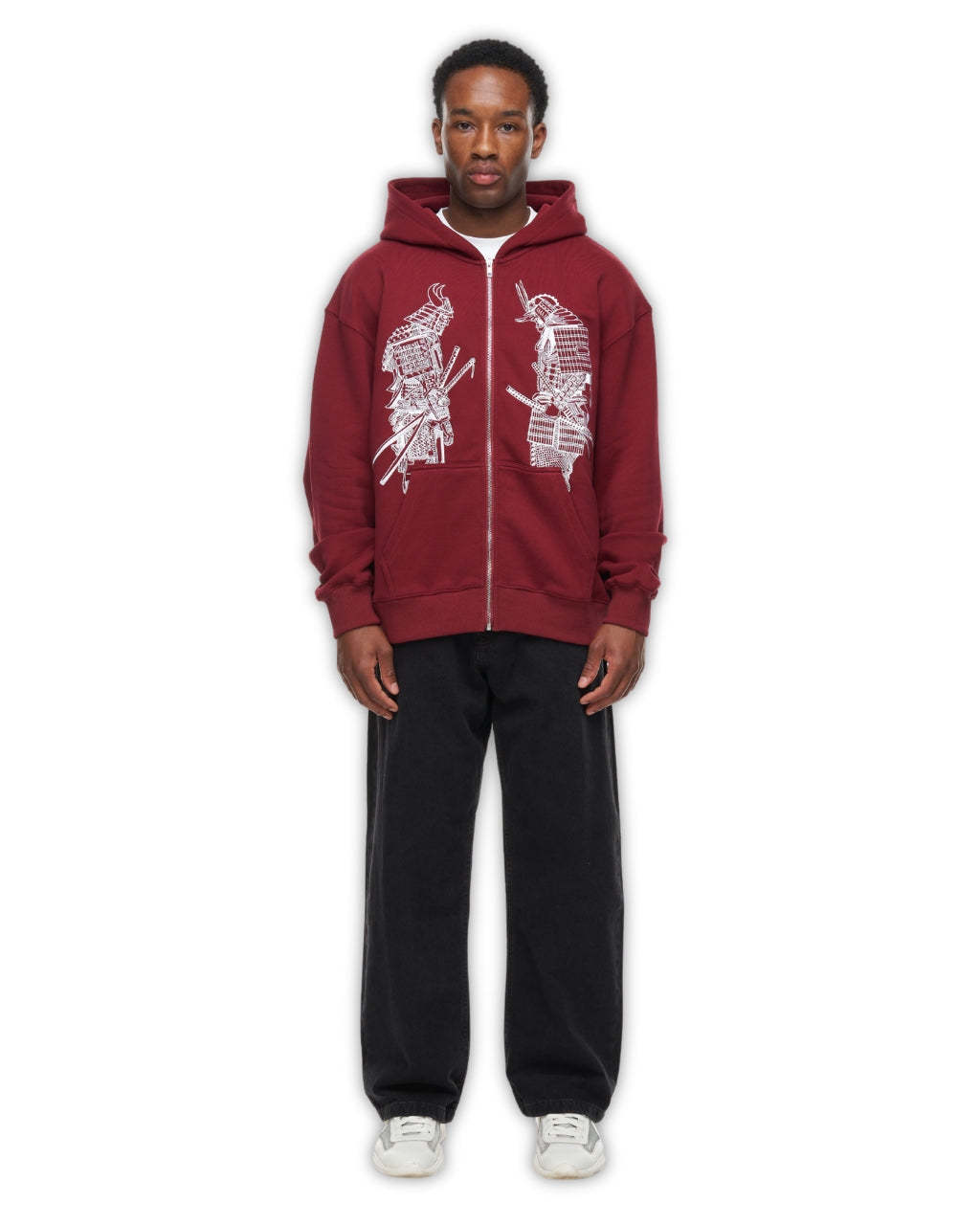 Samurai Hoodie|Streetwear Oversized Vintage Casual Wear-Coordom