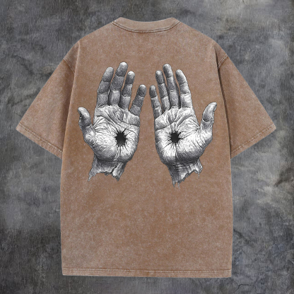 Hollow Hands Washed T-Shirt-Coordom