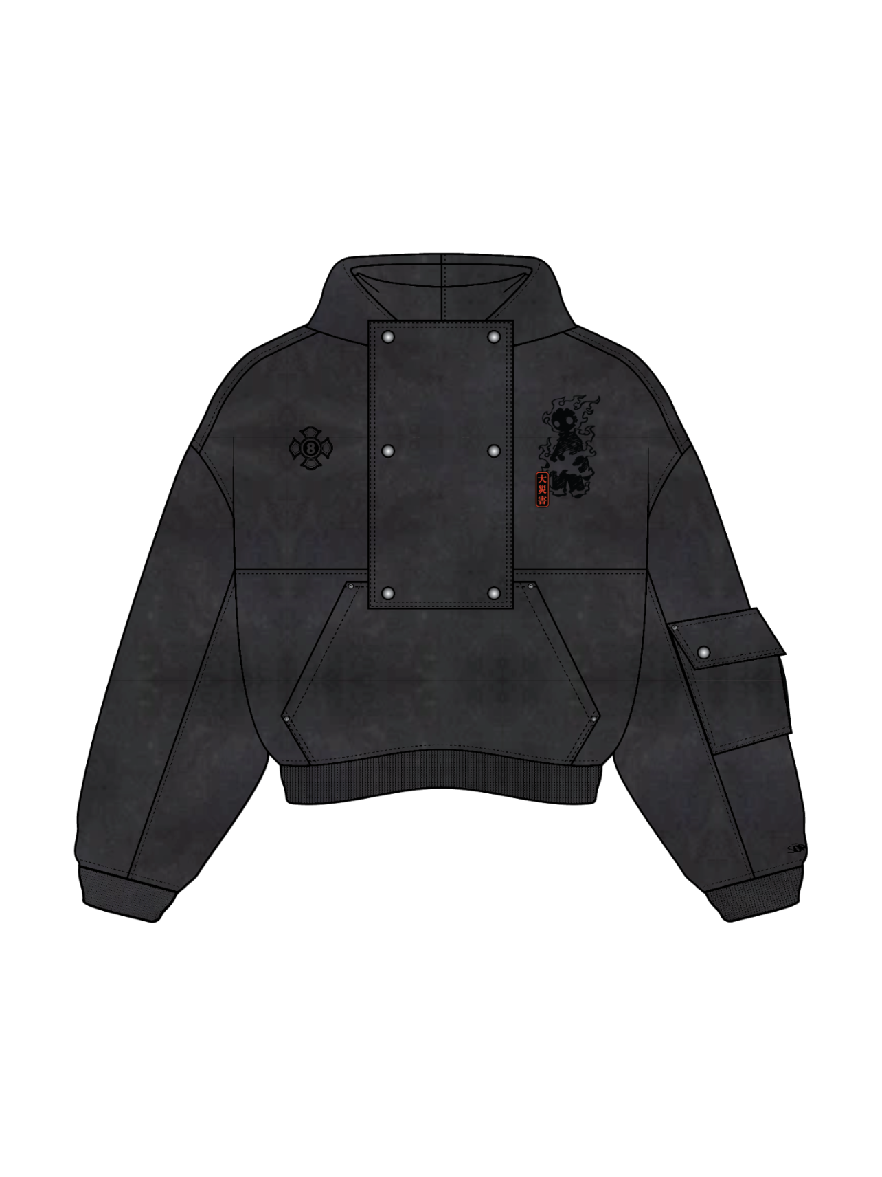 Flame Hoodie-Coordom