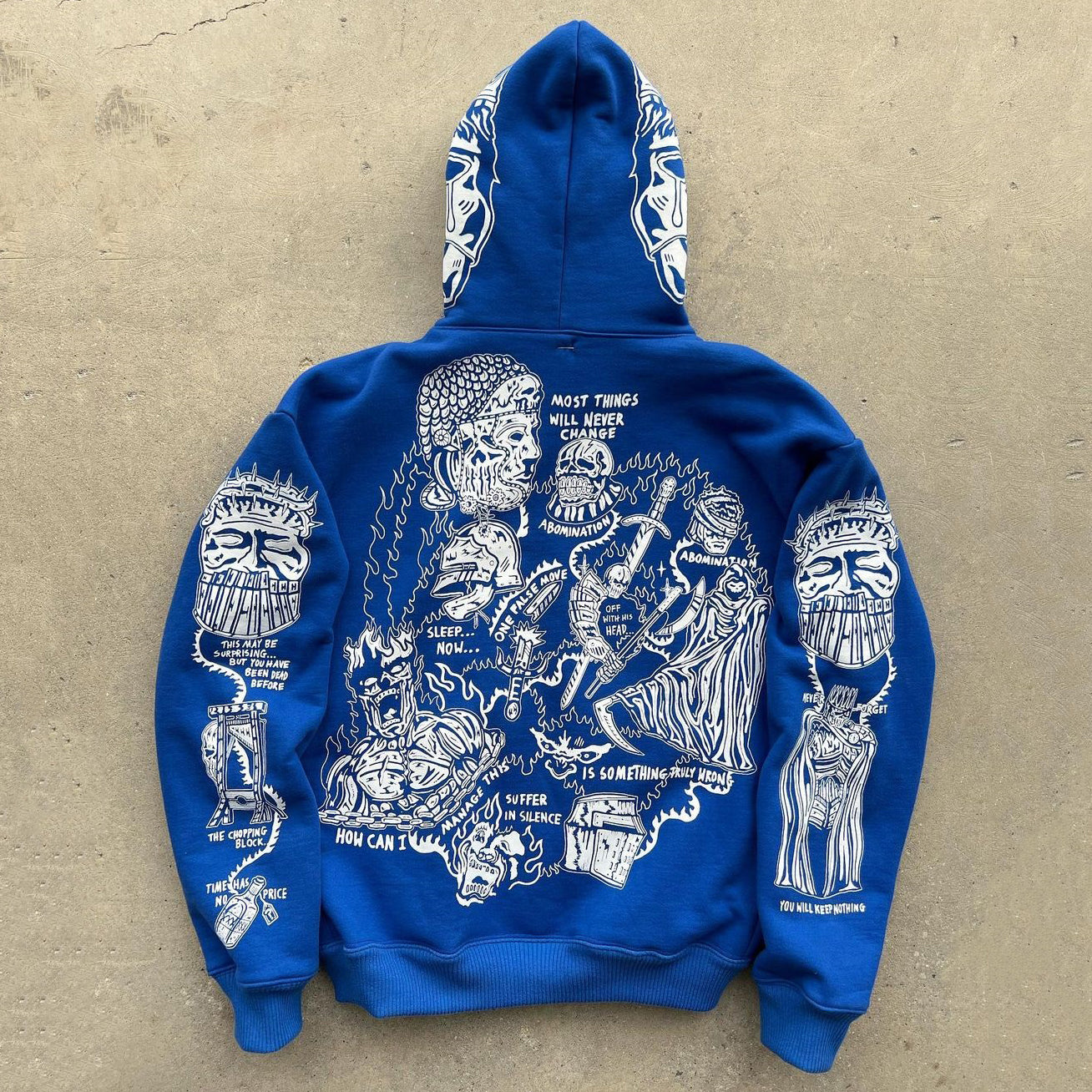Fashion Print Long Sleeve Hoodie-Coordom