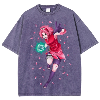 Naruto Unisex Fit Washed T-Shirt 2507030119-Coordom