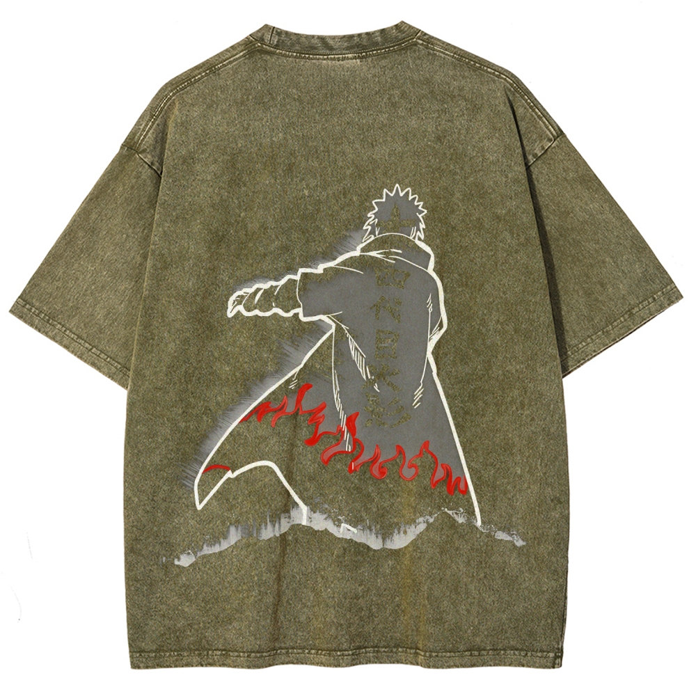 Naruto Unisex Fit Washed T-Shirt 2508023596-Coordom