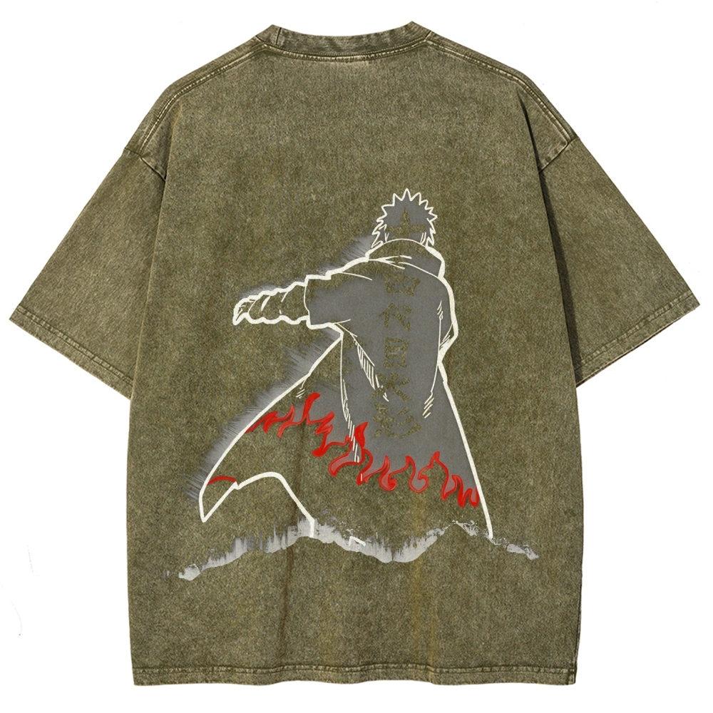 Naruto Unisex Fit Washed T-Shirt 2508023596-Coordom