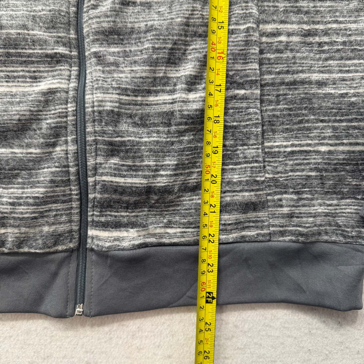 Juicy Couture Women's Gray Space-Dye Velour Track Jacket Casual Y2k Size XL-Coordom