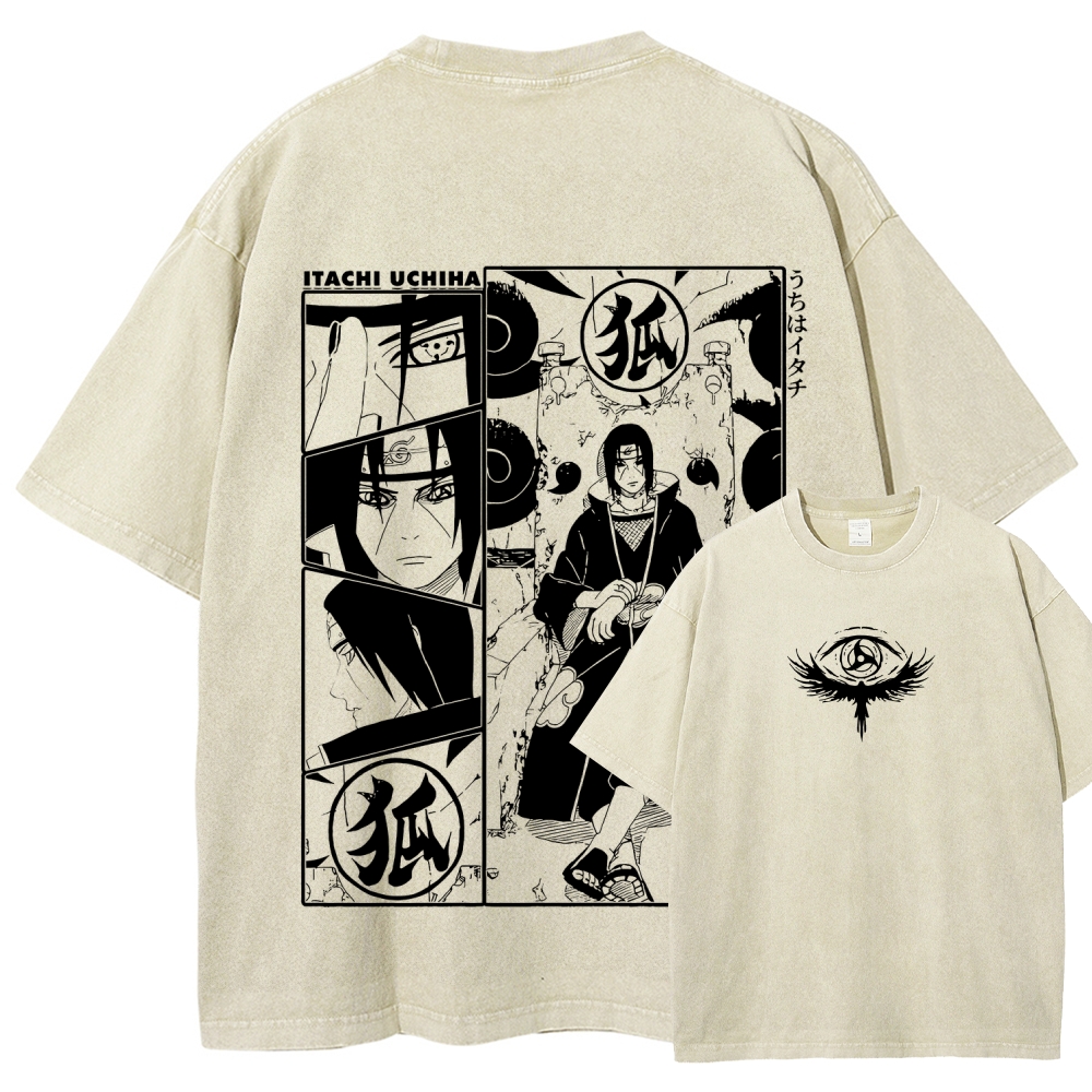 Naruto Unisex Fit Washed T-Shirt 2509012221-Coordom