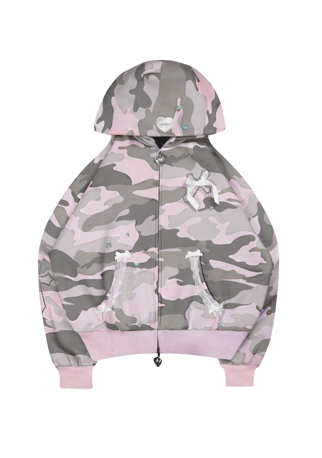 WHISPER ZIP HOODIE PASTEL CAMO-Coordom