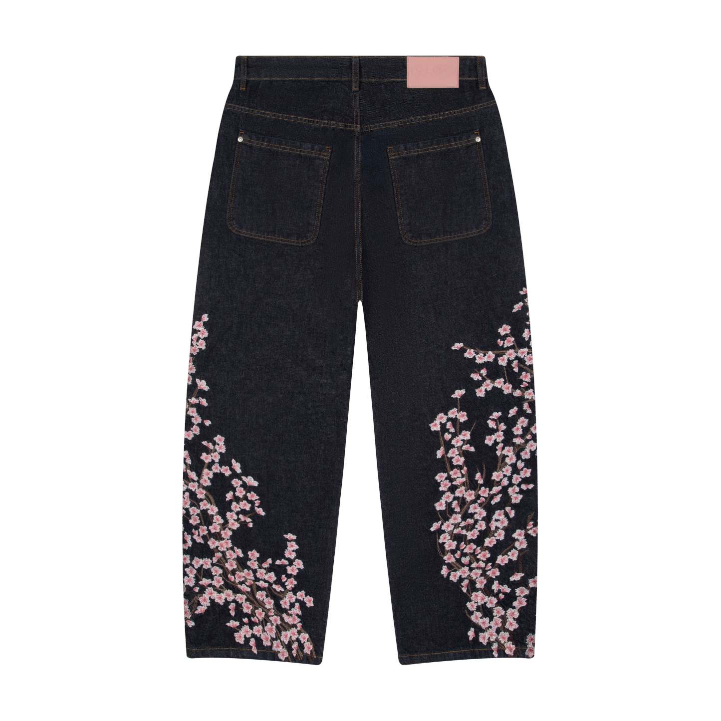 Blossom V3 Indigo Raw Denim Jeans | Vintage Streetwear Baggy Pants-Coordom