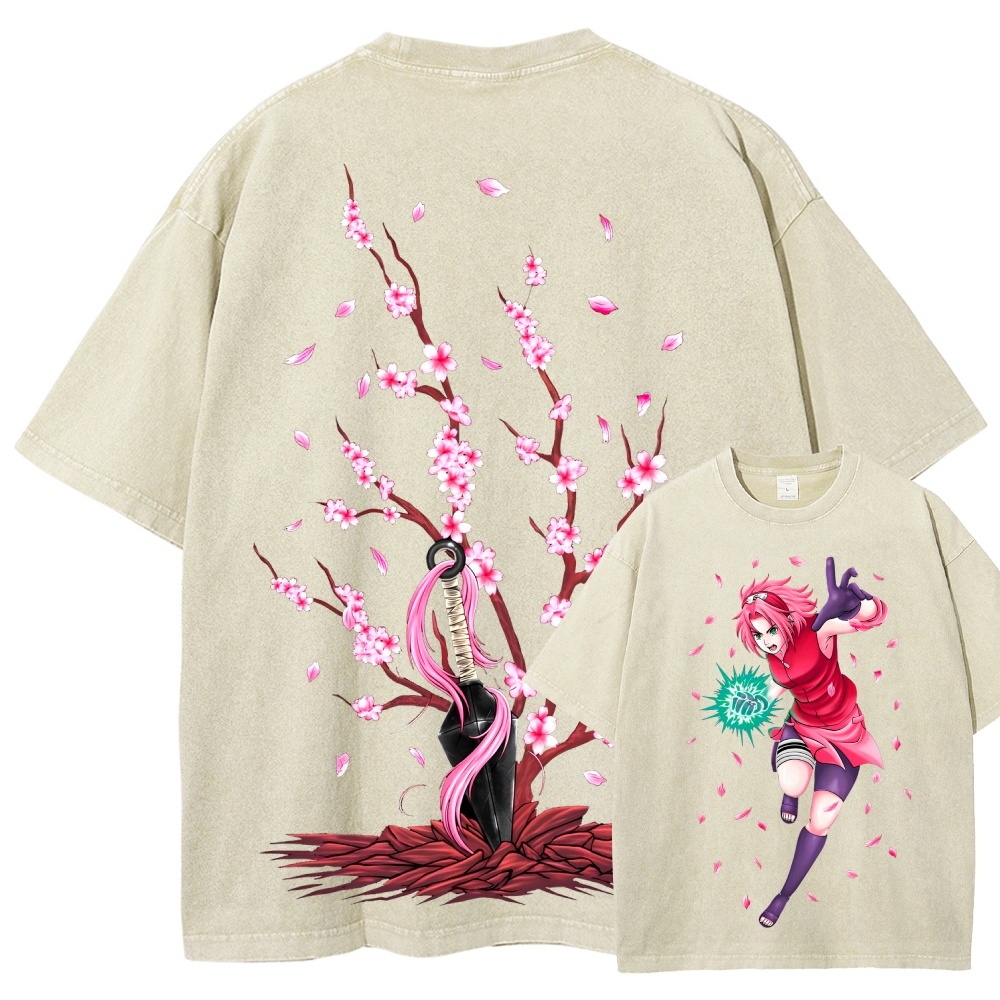 Naruto Unisex Fit Washed T-Shirt 2507030119-Coordom