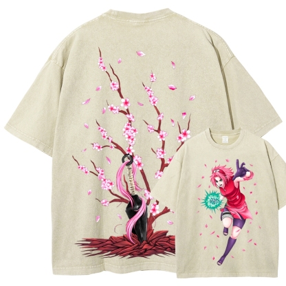 Naruto Unisex Fit Washed T-Shirt 2507030119-Coordom