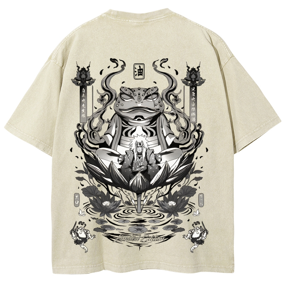 Jiraiya Unisex Fit Washed T-Shirt 2510008383-Coordom