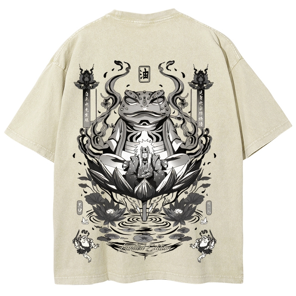 Jiraiya Unisex Fit Washed T-Shirt 2510008383-Coordom