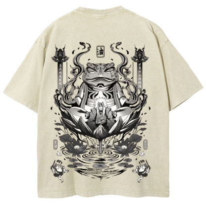 Jiraiya Unisex Fit Washed T-Shirt 2510008383-Coordom