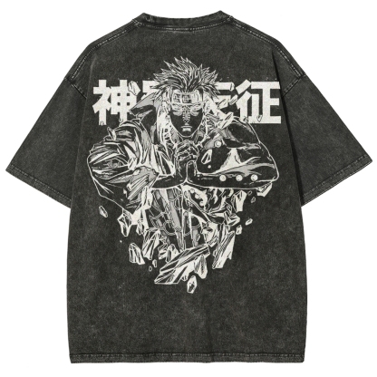 Naruto Unisex Fit Washed T-Shirt 2502003593-Coordom