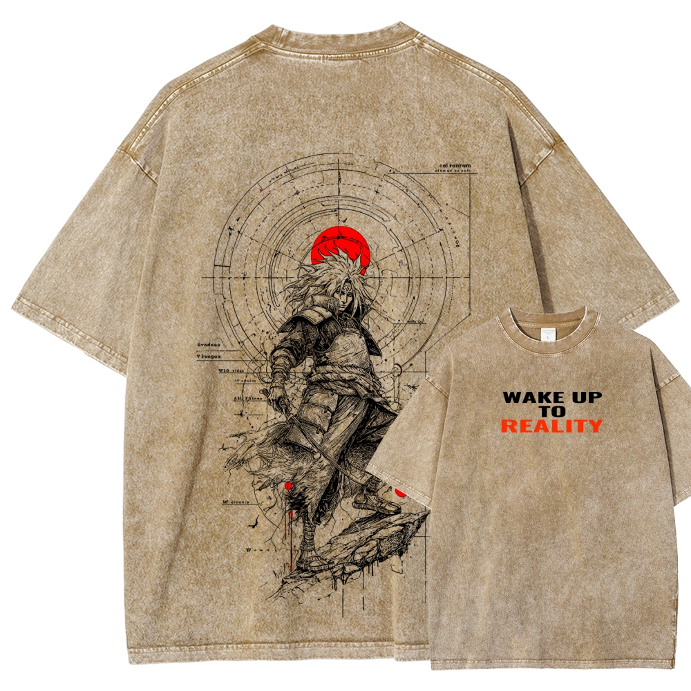 Naruto Unisex Fit Washed T-Shirt 2508017092-Coordom