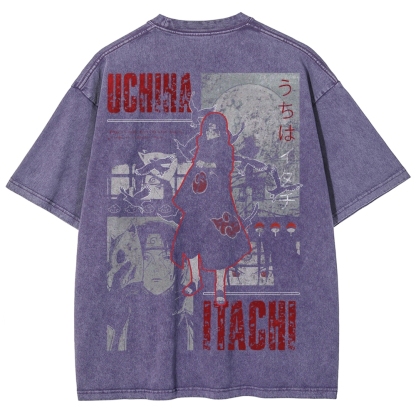 Naruto Unisex Fit Washed T-Shirt 2502003554-Coordom