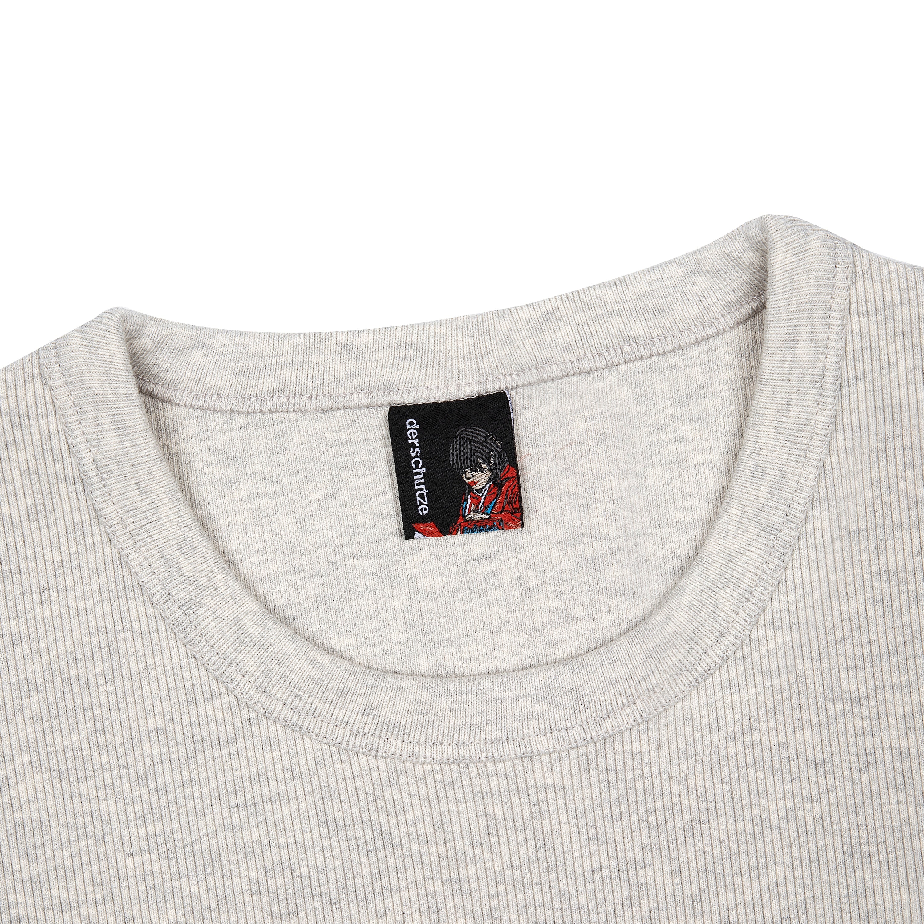 "blossom v3" ribbed T Shirt grey-Coordom