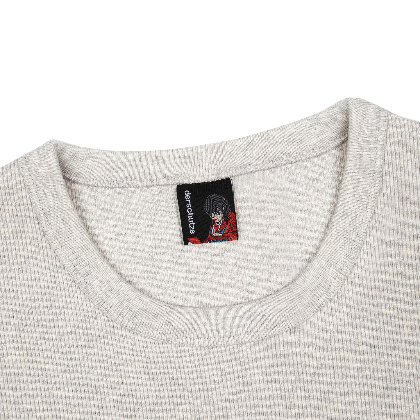 "blossom v3" ribbed T Shirt grey-Coordom