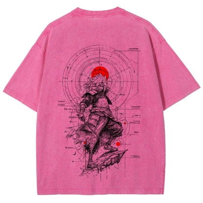 Naruto Unisex Fit Washed T-Shirt 2508017092-Coordom
