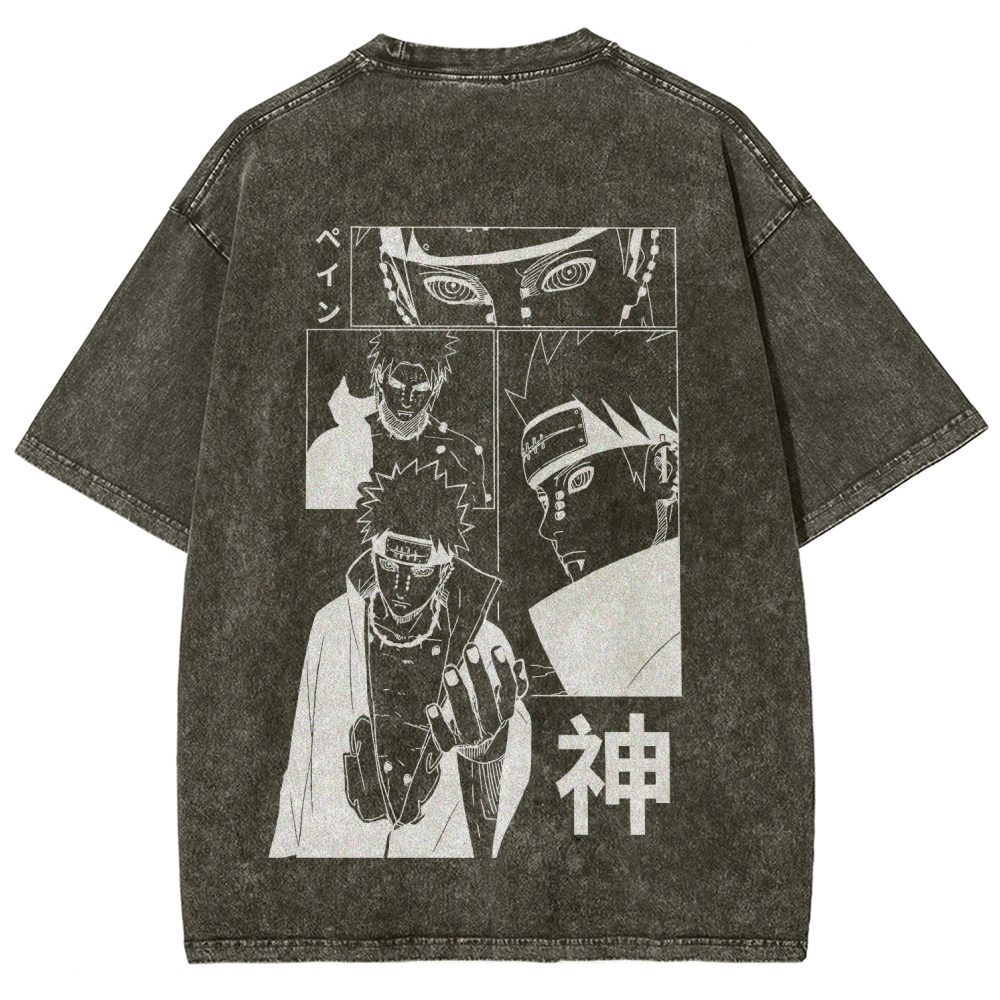 Naruto Unisex Fit Washed T-Shirt 2509012213-Coordom