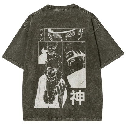Naruto Unisex Fit Washed T-Shirt 2509012213-Coordom