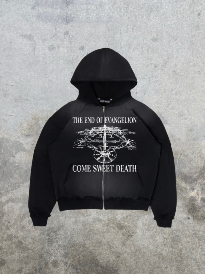 TREE OF LIFE CROPPED ZIP-UP HOODIE | EVA-Coordom