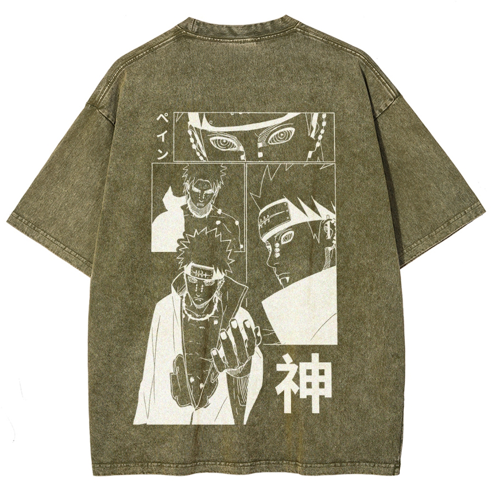 Naruto Unisex Fit Washed T-Shirt 2509012213-Coordom