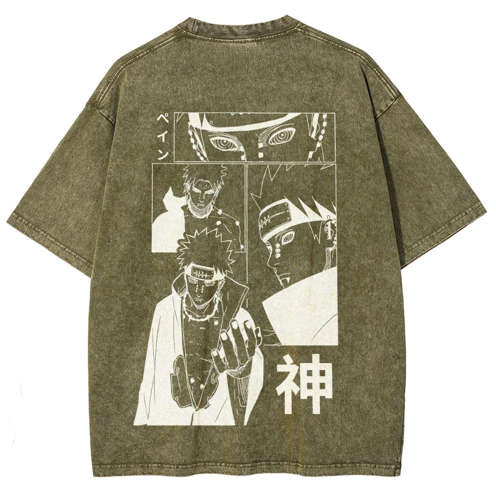 Naruto Unisex Fit Washed T-Shirt 2509012213-Coordom