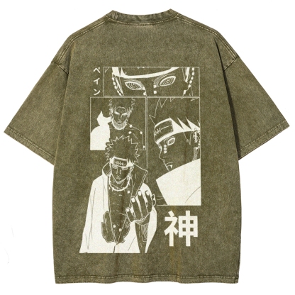 Naruto Unisex Fit Washed T-Shirt 2509012213-Coordom