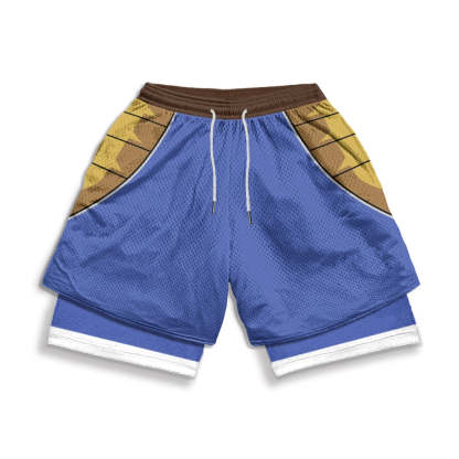 Vegeta Gym Shorts-Coordom