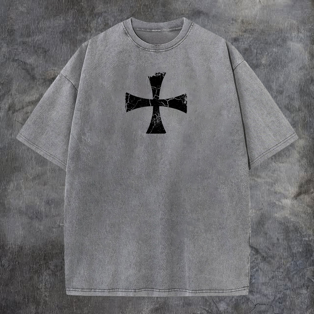 A Knight Was An Elite Medieval Warrior, Usually On Horseback, Who Held A Lot Of Power Printed Men's Washed Tee-Coordom