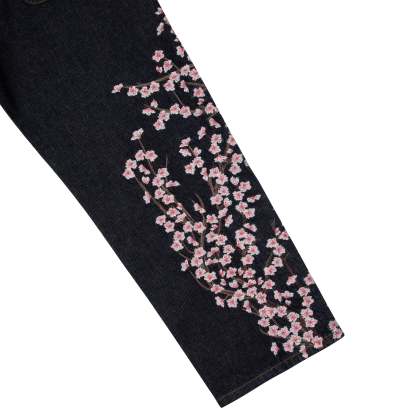 Blossom V3 Indigo Raw Denim Jeans | Vintage Streetwear Baggy Pants-Coordom