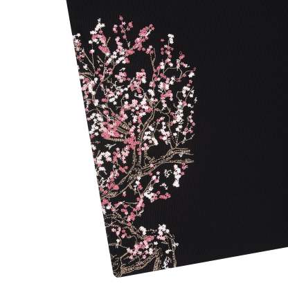 "blossom v3" ribbed T Shirt black-Coordom